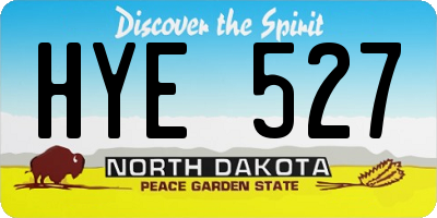 ND license plate HYE527