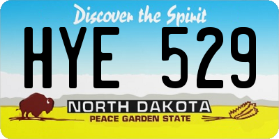ND license plate HYE529