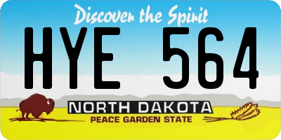 ND license plate HYE564