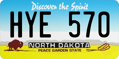 ND license plate HYE570