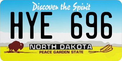 ND license plate HYE696