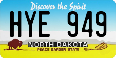 ND license plate HYE949