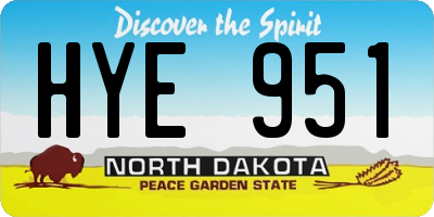 ND license plate HYE951