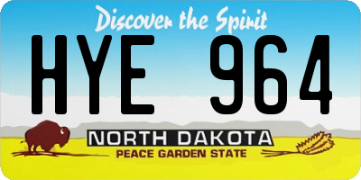ND license plate HYE964