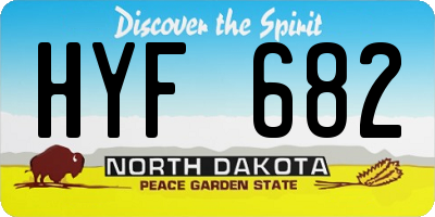 ND license plate HYF682