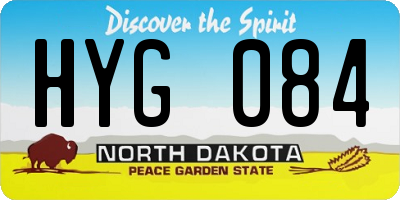 ND license plate HYG084