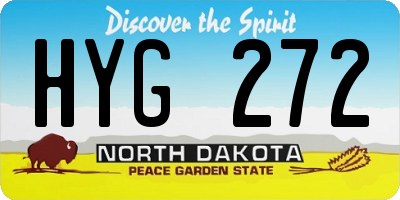 ND license plate HYG272