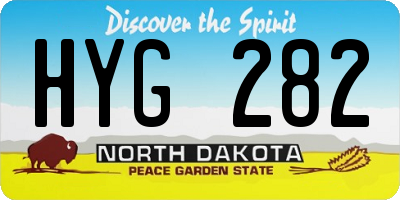 ND license plate HYG282