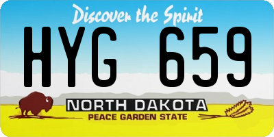 ND license plate HYG659