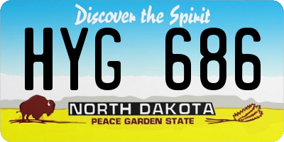 ND license plate HYG686