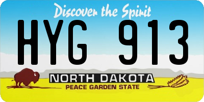 ND license plate HYG913