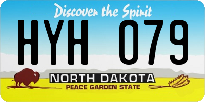 ND license plate HYH079