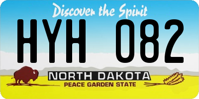 ND license plate HYH082