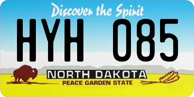 ND license plate HYH085