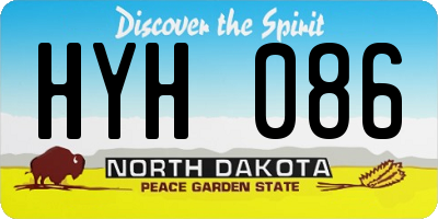 ND license plate HYH086
