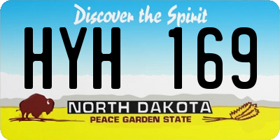ND license plate HYH169