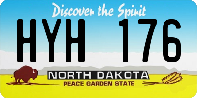 ND license plate HYH176