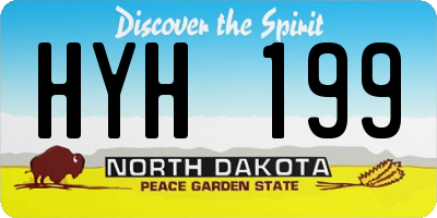 ND license plate HYH199