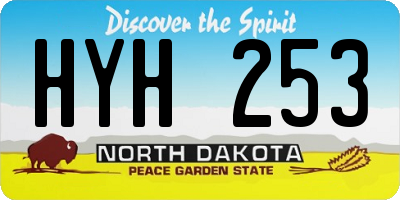 ND license plate HYH253