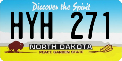 ND license plate HYH271