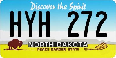 ND license plate HYH272
