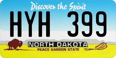ND license plate HYH399