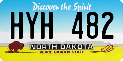 ND license plate HYH482
