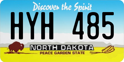 ND license plate HYH485