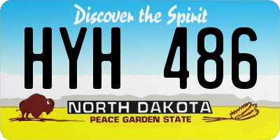 ND license plate HYH486