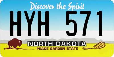ND license plate HYH571
