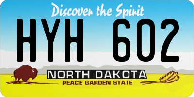 ND license plate HYH602