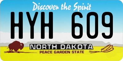 ND license plate HYH609