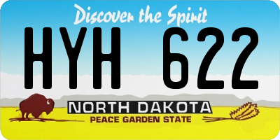 ND license plate HYH622