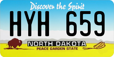 ND license plate HYH659