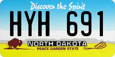 ND license plate HYH691