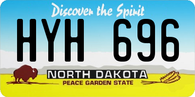 ND license plate HYH696