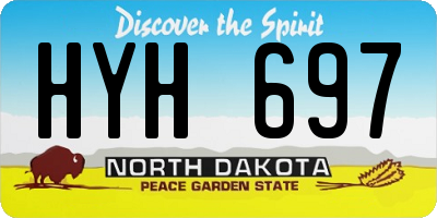 ND license plate HYH697