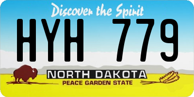 ND license plate HYH779