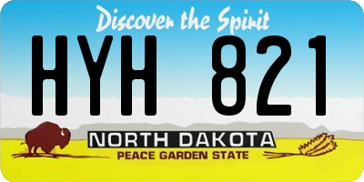 ND license plate HYH821