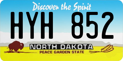 ND license plate HYH852