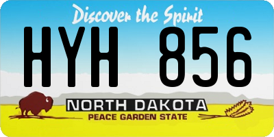 ND license plate HYH856