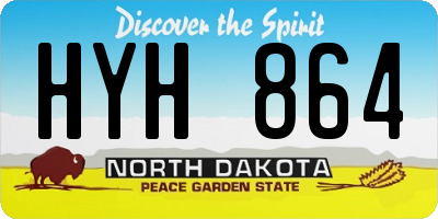 ND license plate HYH864