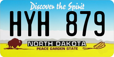 ND license plate HYH879