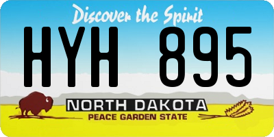 ND license plate HYH895