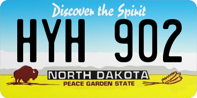 ND license plate HYH902