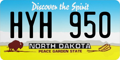 ND license plate HYH950