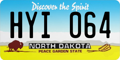 ND license plate HYI064