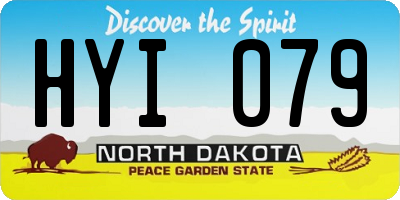 ND license plate HYI079