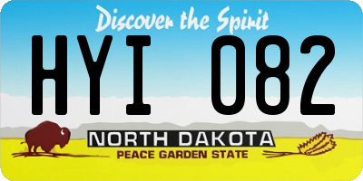 ND license plate HYI082