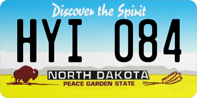ND license plate HYI084